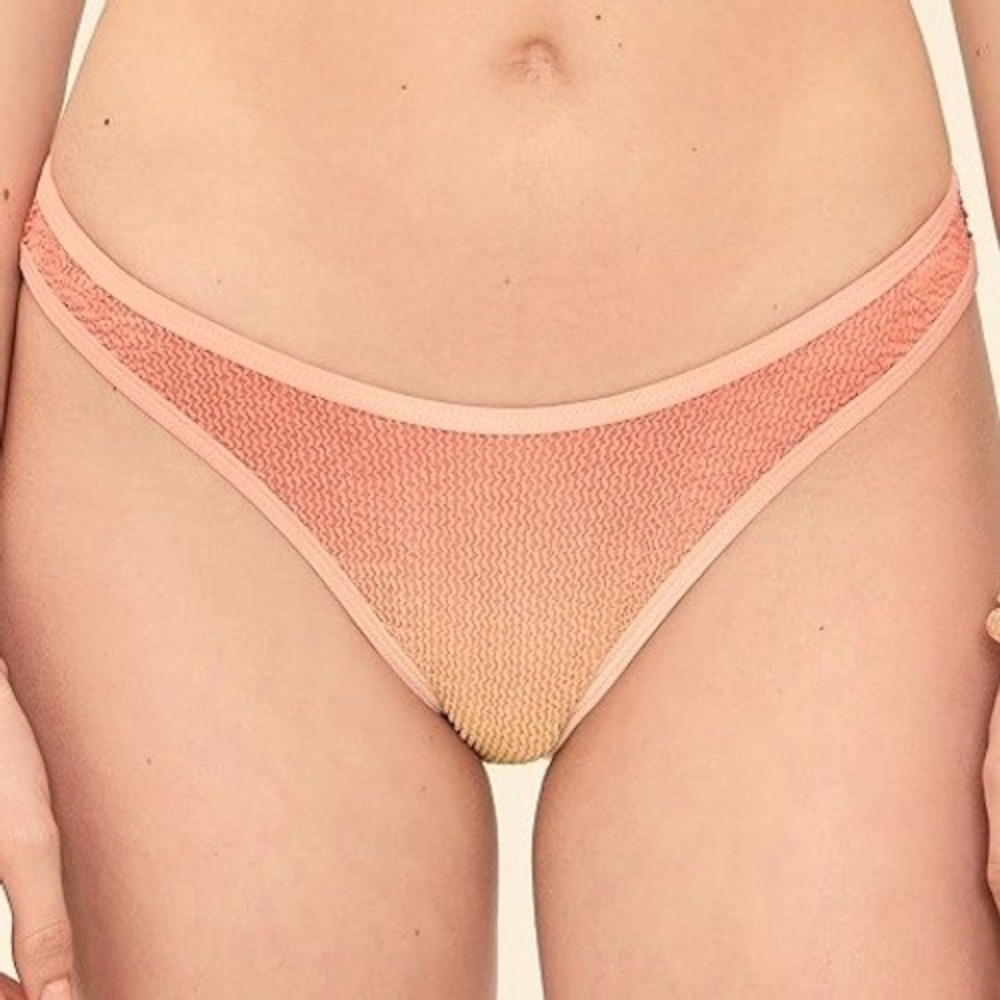 Good American Always Fits Classic Bikini Bottom Women's L/XL Peach Ring NWT